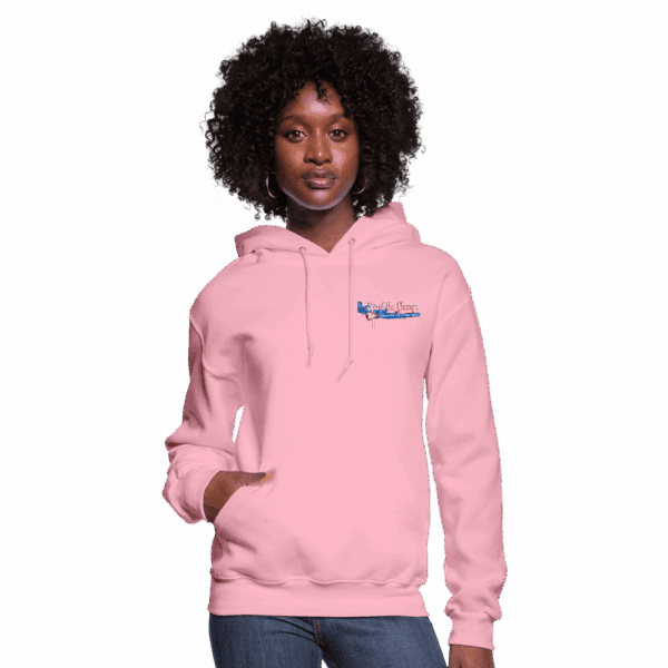 💕🟣 Purple VA Women’s Hoodie (Pink) - Image 2
