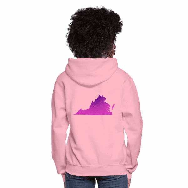 💕🟣 Purple VA Women’s Hoodie (Pink) - Image 3