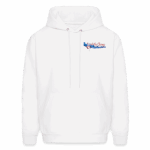 🥶🟣 Purple VA Silhouette Hoodie (White)
