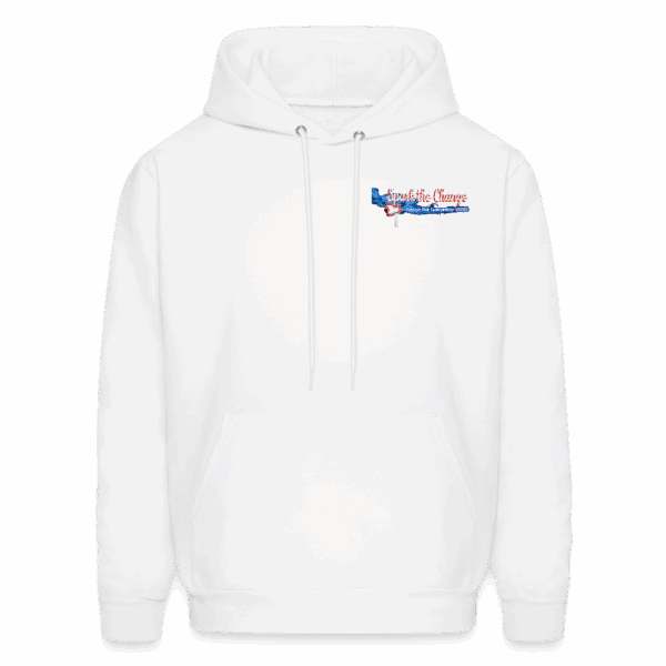 🥶🟣 Purple VA Silhouette Hoodie (White)